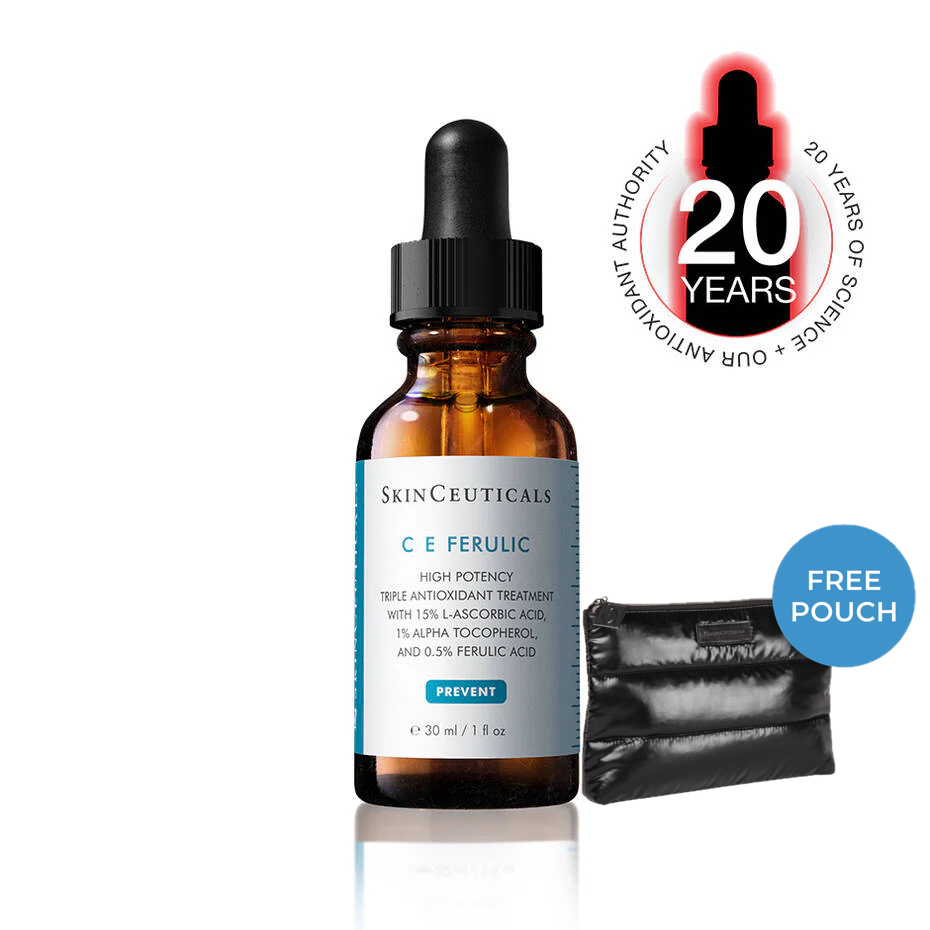 C E Ferulic® with 15% L-Ascorbic Acid + Free Beauty Pouch